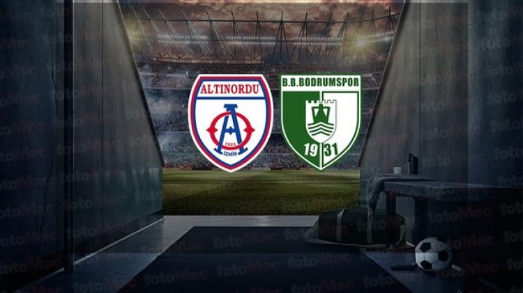 Altınordu - Bodrumspor maçı ne zaman, saat kaçta ve hangi kanalda canlı yayınlanacak? | TFF 1. Lig